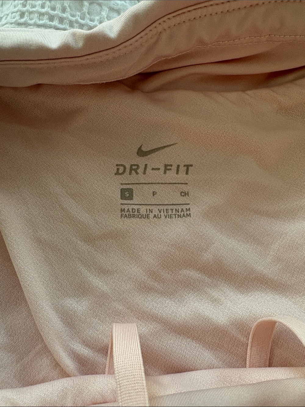 Nike Women's Light Pink Athletic Shorts with Reflective Swoosh - Picture 3 of 3